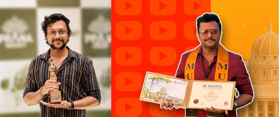 Aswin Menon at the Manipal University Jaipur convocation