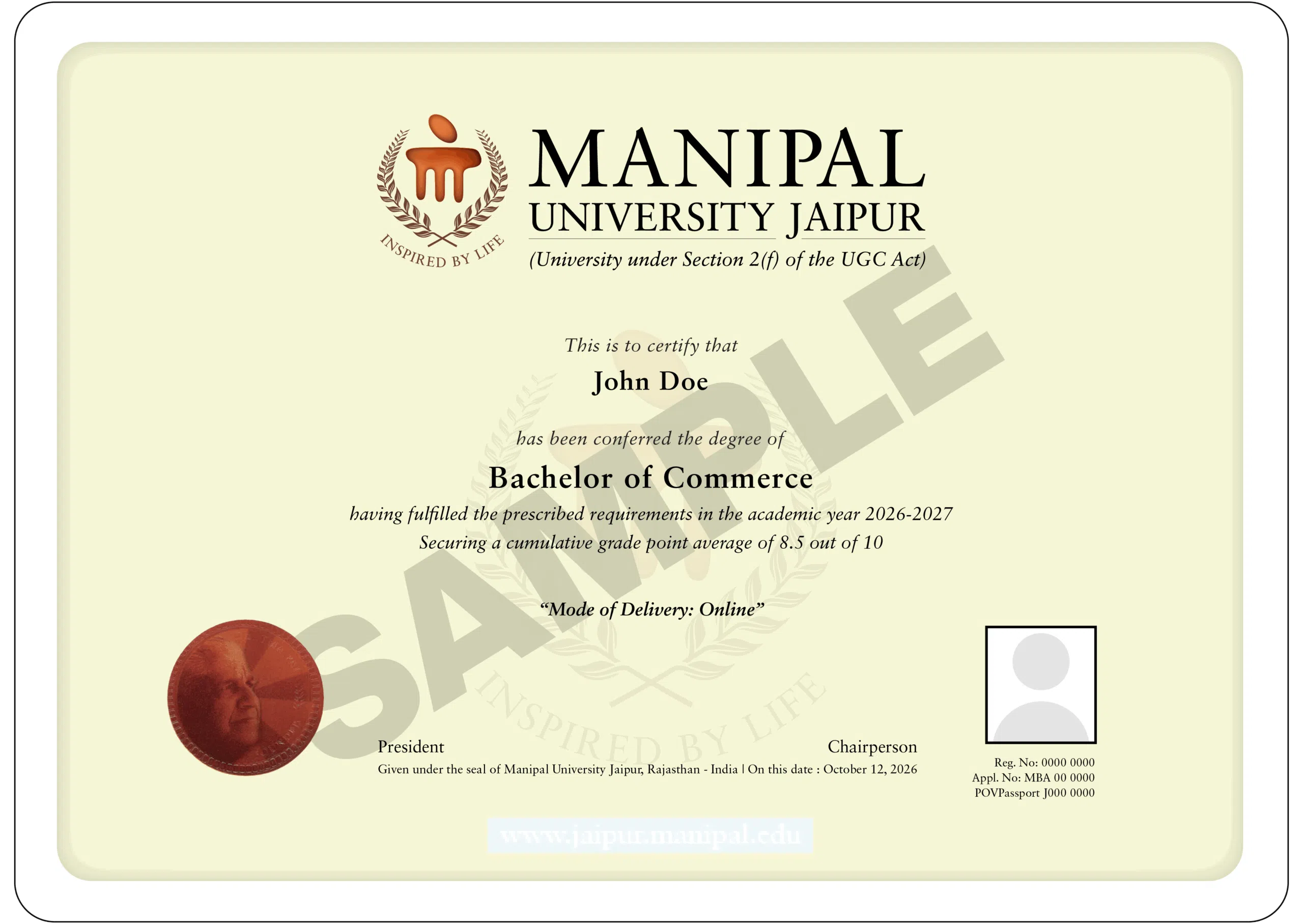 Prestigious BCom Degree