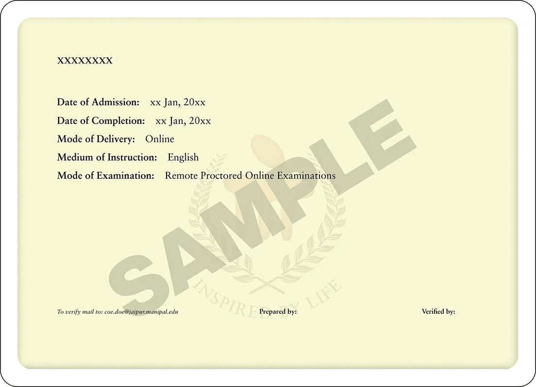 Prestigious Degree