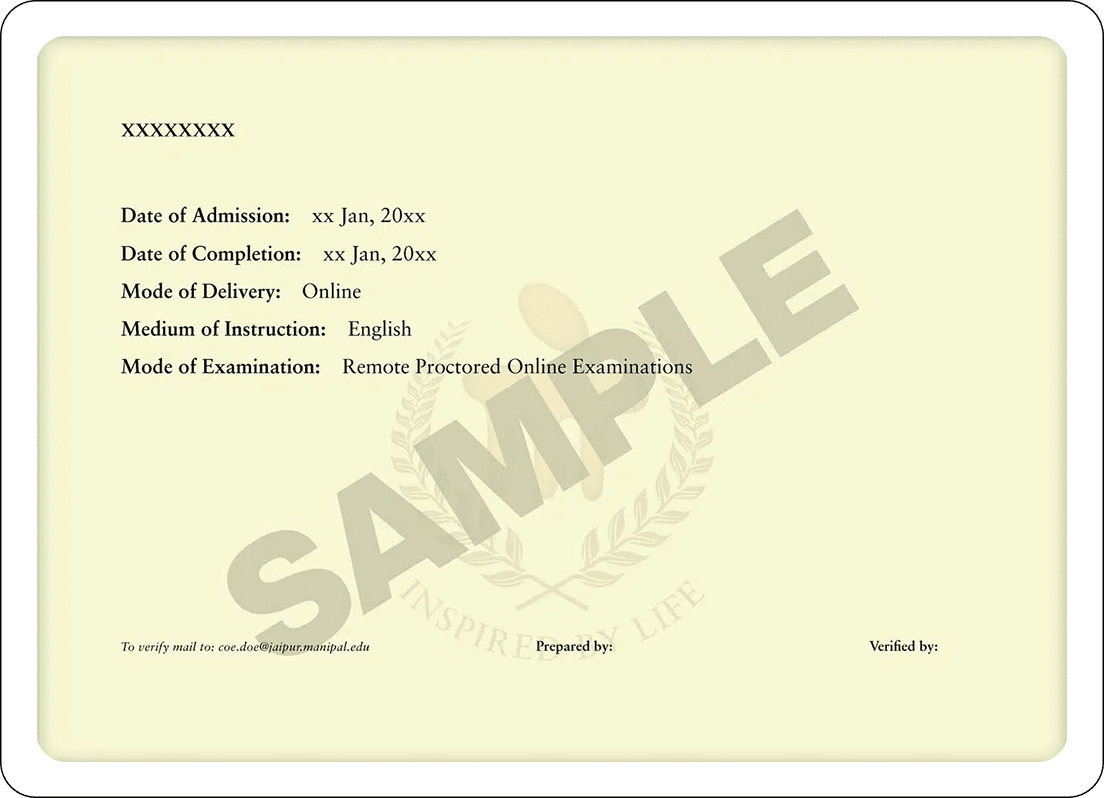 Prestigious MA Degree