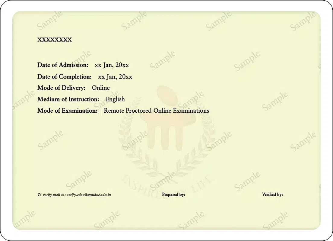 Prestigious BBA Degree