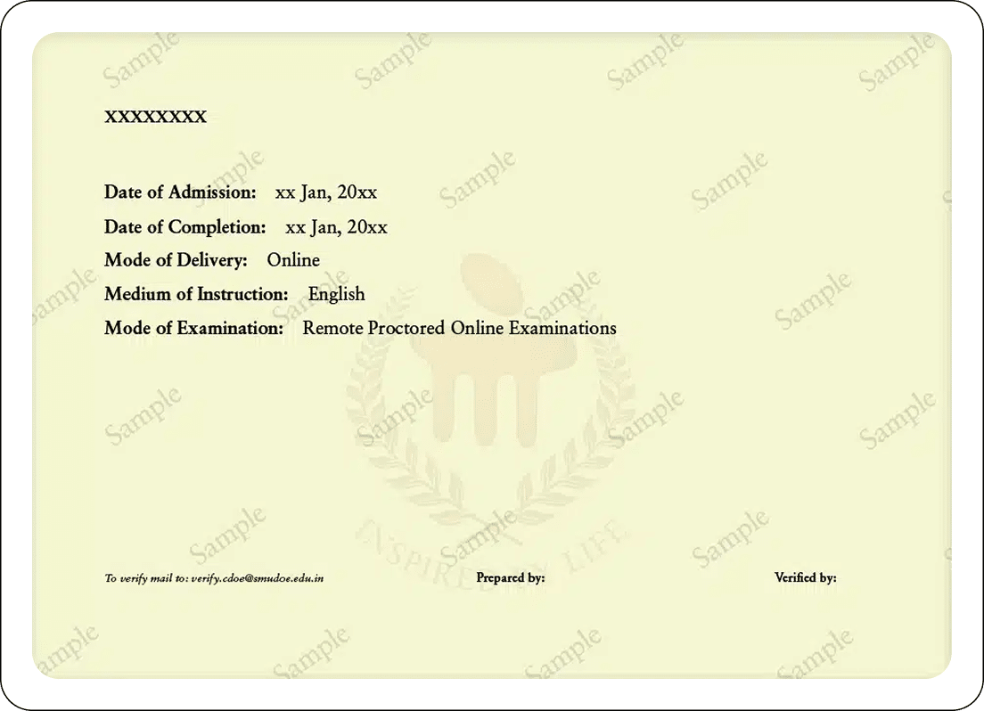 Prestigious MA Degree