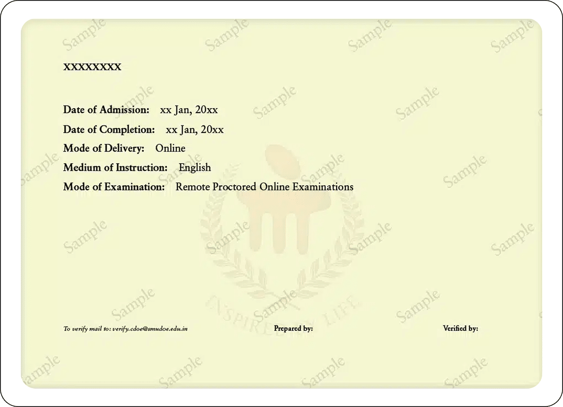 Prestigious MBA Degree